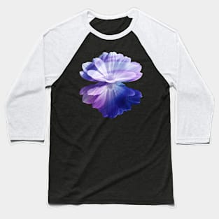 Purple Flower Reflection Baseball T-Shirt